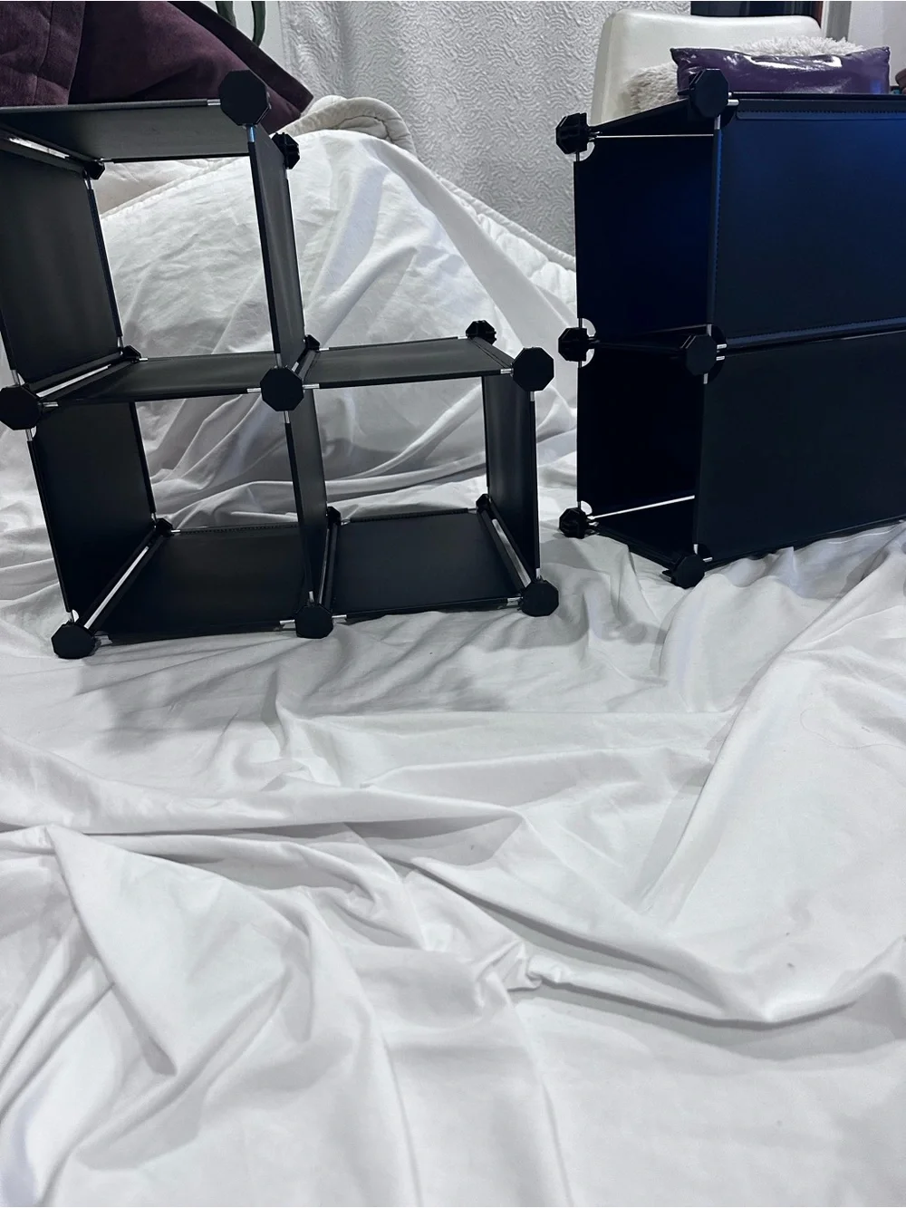 Modular Cube Storage Organizer in Black